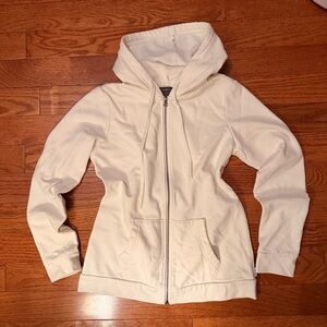 White Eddie Bauer Zip-Up Hoodie 🦢